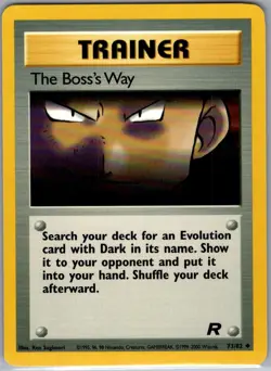 The Boss's Way 73/82 Non Holo Team Rocket - Pokemon Card - NM - Image 1