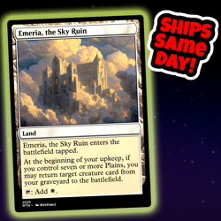 Emeria The Sky Ruin - Custom Art Magic: The Gathering Playtest Card - Commander - Image 1