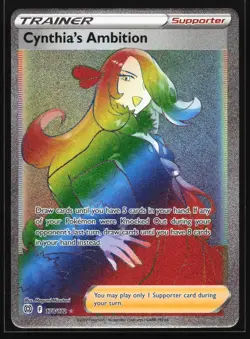 Cynthia's Ambition 178/172 SWSH09: Brilliant Stars Secret Rare Pokemon Card - Image 1