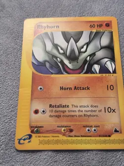 Rhyhorn Skyridge Regular 91/144 Pokemon TCG Card Excellent - Image 3