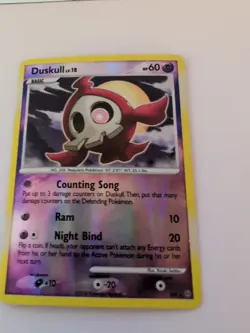 Pokemon Duskull SH2 Reverse Holo 2008 Nintendo Card Stock Basic Ghost Type - Image 2
