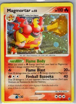 Magmortar - (Secret Wonders) 31/132 Holo Deck Exclusives - Pokemon Card - LP - Image 1