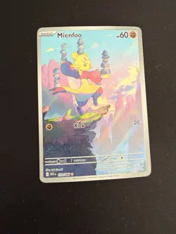 Pokemon TCG Mienfoo 133/086 Holo Illustration White Flare Full Art RARE NM CARD - Image 1