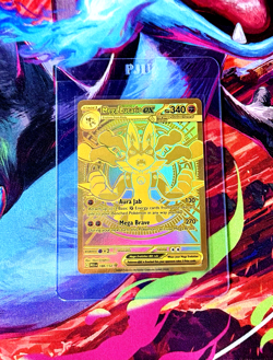 Pack Fresh - Mega Lucario ex 188/132 Gold Hyper Rare Pokemon Card English - NM+ - Image 1