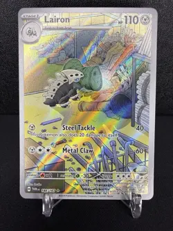 Lairon 184/167 Twilight Masquerade Illustration Rare Pokemon Card Full Art - Image 1