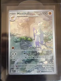 Pokemon Mienshao TCG SV04 Paradox Rift Holo Card 200/182 Illustration Rare NM - Image 1