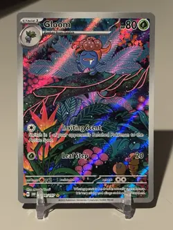 Pokemon TCG Obsidian Flames Gloom Illustration Rare Holo Card 198/197 - Image 1