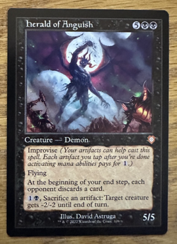 MTG The Brothers' War Commander, Herald of Anguish - Image 1