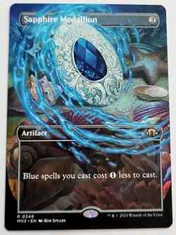 MTG Sapphire Medallion - Modern Horizons 3 - Borderless - NM - Image 1