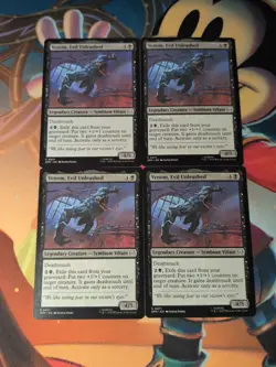 VENOM, EVIL UNLEASHED x4 mtg NM-M Marvel's Spider-Man 4 Common - Image 1