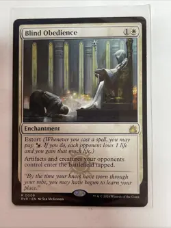 MTG BLIND OBEDIENCE RAVNICA REMASTERED #9 Rare - Image 1