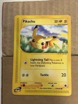 Pokemon TCG Pikachu 124/165 Regular E-reader - Expedition Base Set -LP - Image 1