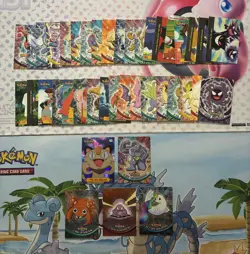 Vintage Pokemon Card Lot Topps Rainbow Foil Etc Fire Meowth Gastly 42 Cards - Image 1