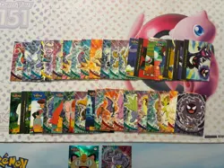 Vintage Pokemon Card Lot Topps Rainbow Foil Etc Fire Meowth Gastly 42 Cards - Image 4