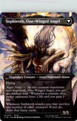 Sephiroth, Fabled SOLDIER (0317) (Borderless) FINAL FANTASY FIN Normal NM - Image 2