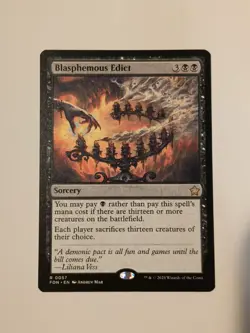 Blasphemous Edict Foundations MTG Regular - Image 1