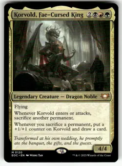 KORVOLD, FAE - CURSED KING #120 MTG COMMANDER: EDGE OF ETERNITIES MYTHIC - Image 1