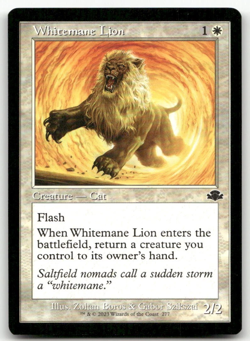 Whitemane Lion (Retro Frame) #277 LP Dominaria Remastered DMR Magic MTG - Image 1
