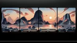 Dandan Secret Lair - One Set Of Islands - R2144 R2145 R2146 R2147 - Image 2