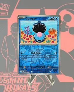 Clamperl 054/182 Sv10: Destined Rivals Reverse Holo Pokemon TCG NM - Image 1