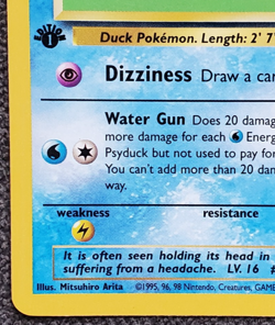 1st Edition Psyduck - Team Rocket - #65/82 - Vintage Pokemon Card 2000 WOTC - Image 5