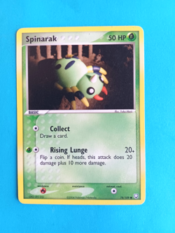 POKEMON EX TEAM ROCKET RETURNS SPINARAK #78/109 COMMON VERY LIGHT PLAY - Image 1