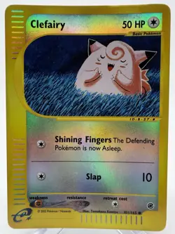 Pokemon Clefairy 101/165 Expedition Reverse Holo Card 2002 - Image 1