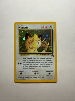 Pokemon Black Star Promo Holo Meowth - Image 1