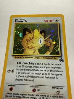 Pokemon Black Star Promo Holo Meowth - Image 3
