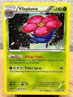 Boundaries Crossed Vileplume 3/149 Holo Rare Pokemon NM/LP - Image 1