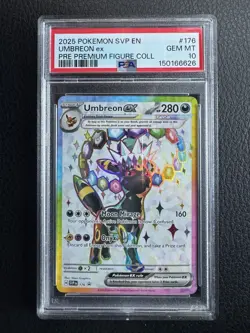 2025 Pokemon SVP EN-SV Black Star Promo Umbreon EX #176 Pre Premium PSA 10 - Image 1