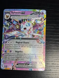 Pokemon Sylveon EX Tera 086/191 Sv08 Surging Sparks Holo Double Rare English - Image 1