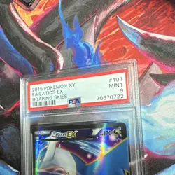 Latios EX 101/108 Full Art Ultra Rare Roaring Skies PSA 9 Holo Pokemon TCG - Image 5