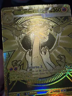 Pokemon Mega Charizard X ex 130/094 Gold Phantasmal Flames LP Hyper Rare - Image 3