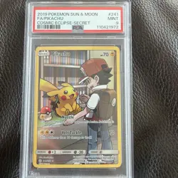 2019 Pokemon Sun & Moon FA/PIKACHU Cosmic. Eclipse-Secret Mint 9 - Image 1