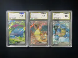 2025 Pokemon TCG S-CHN 151C 174/151 Venusaur EX Charizard EX PGS 10 Lot*3 LU57 - Image 1