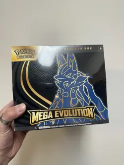 Pokemon TCG Mega Evolution Lucario ETB - SEALED - 9 Packs - Elite Trainer Box - Image 1