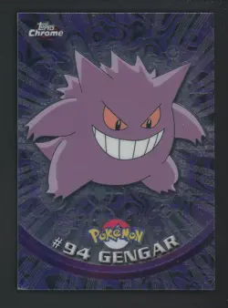 2000 Pokemon Topps Chrome TV Animation Foil #94 Gengar - Image 1