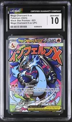 Mega Charizard X EX *CGC 10* Full Art *Phantasmal Flames UPC Promo* #23 - Image 1