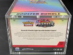 Pokemon SV8.5 Prismatic Evolutions Sealed Booster Bundle Display W/Acrylic Case - Image 3