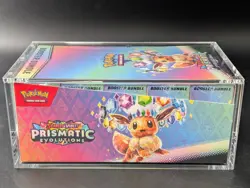 Pokemon SV8.5 Prismatic Evolutions Sealed Booster Bundle Display W/Acrylic Case - Image 4