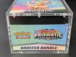 Pokemon SV8.5 Prismatic Evolutions Sealed Booster Bundle Display W/Acrylic Case - Image 5