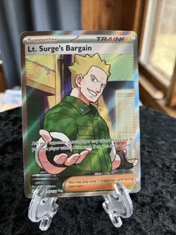 Lt. Surge's Bargain 170/132 Illustration Rare Pokemon Mega Evolution - NM - Image 2