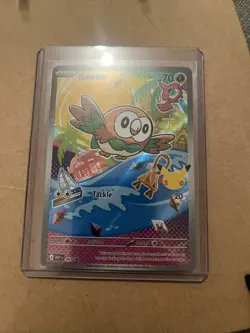 Pokemon Rowlet MEP 043 Promo Illustration Rare 30th Anniversary - Image 1