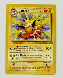 Pokemon Jolteon TCG Jungle 20/64 Regular Rare Non-Holo LP - Image 1