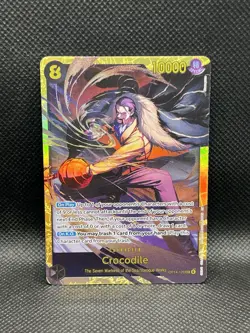 Crocodile OP14-120 SEC FOIL The Azure Sea’s Seven One Piece Bandai English Mint - Image 1