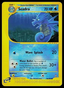 Pokemon Card - Seadra Aquapolis 58 Uncommon - Image 1