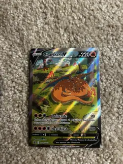 Pokemon Charizard V Full Art Promo Holo Card SWSH260 Sword & Shield Black Star - Image 2