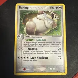 Slaking 15/107 Holo Rare Deoxys Set Pokemon Card - Image 1