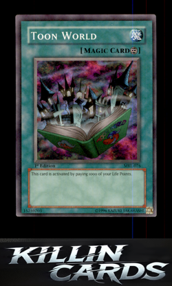 1st Edition Toon World MRL-076 Super Rare Magic Ruler YuGiOh Card LP - Image 1